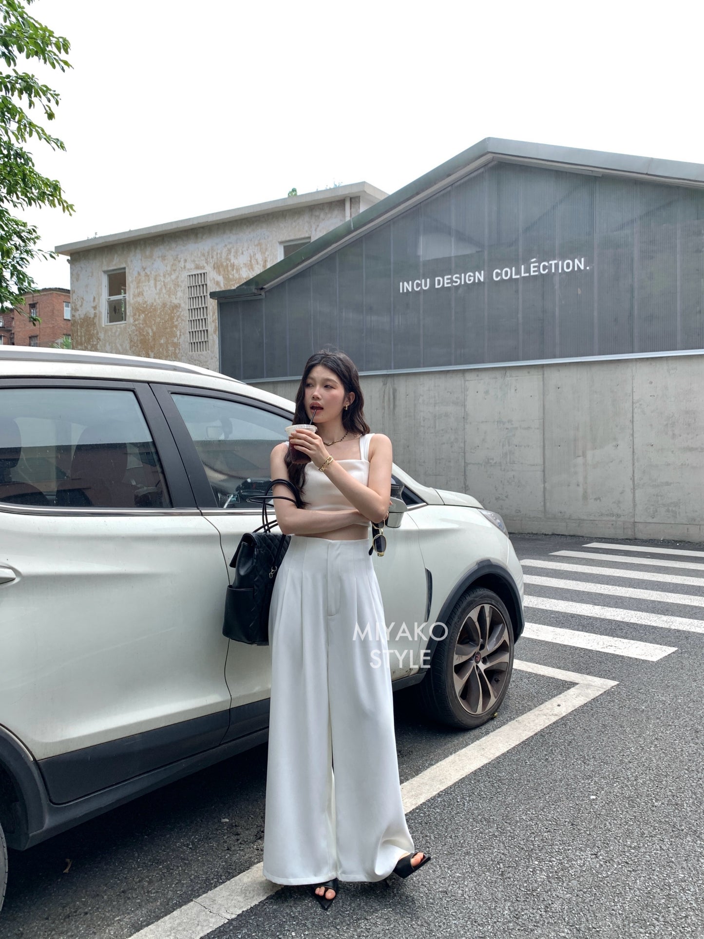 (DEFECT) Adele High Waist Long Pants