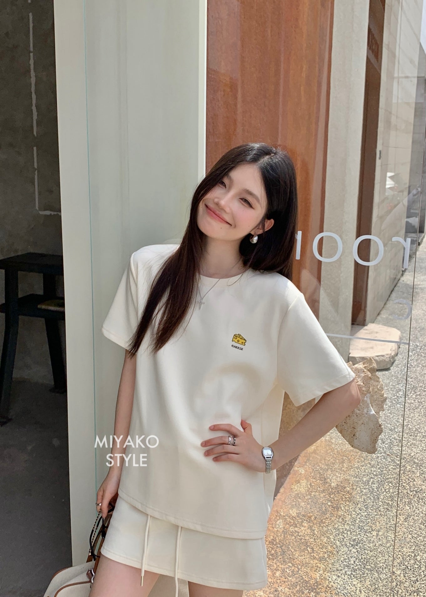 Cheese T shirt in Yellow 黃色T恤