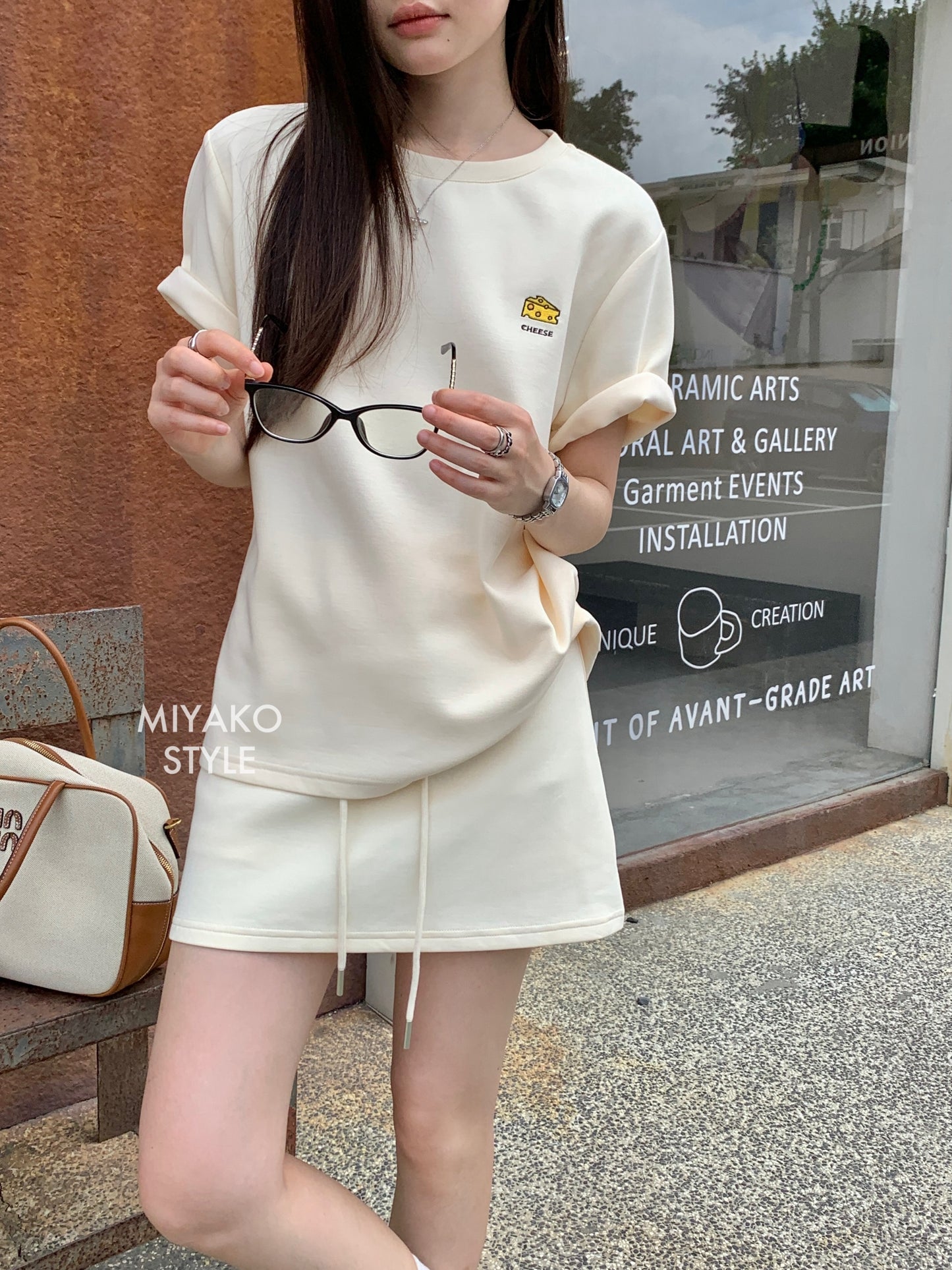 Cheese T shirt in Yellow 黃色T恤