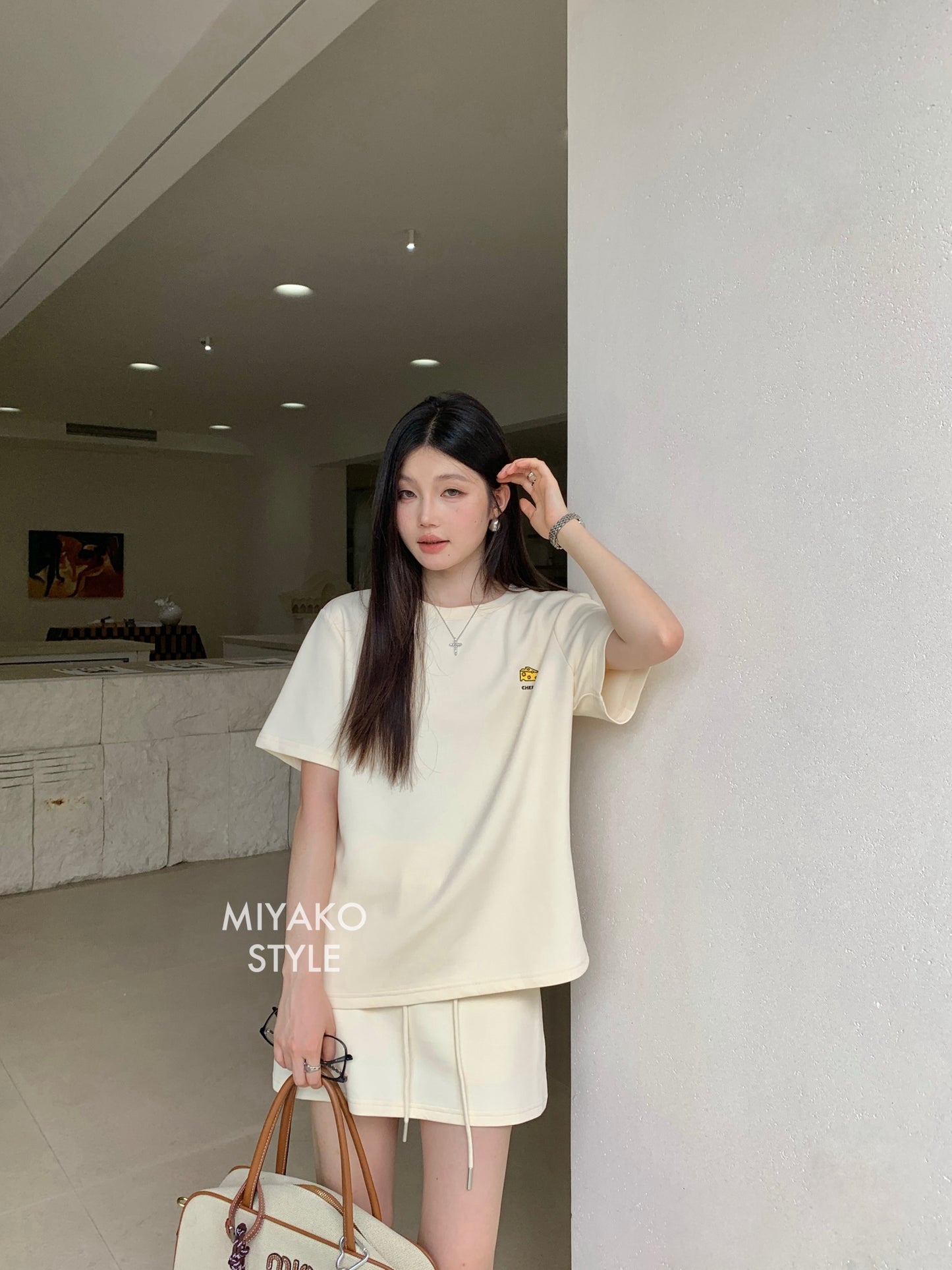 Cheese T shirt in Yellow 黃色T恤