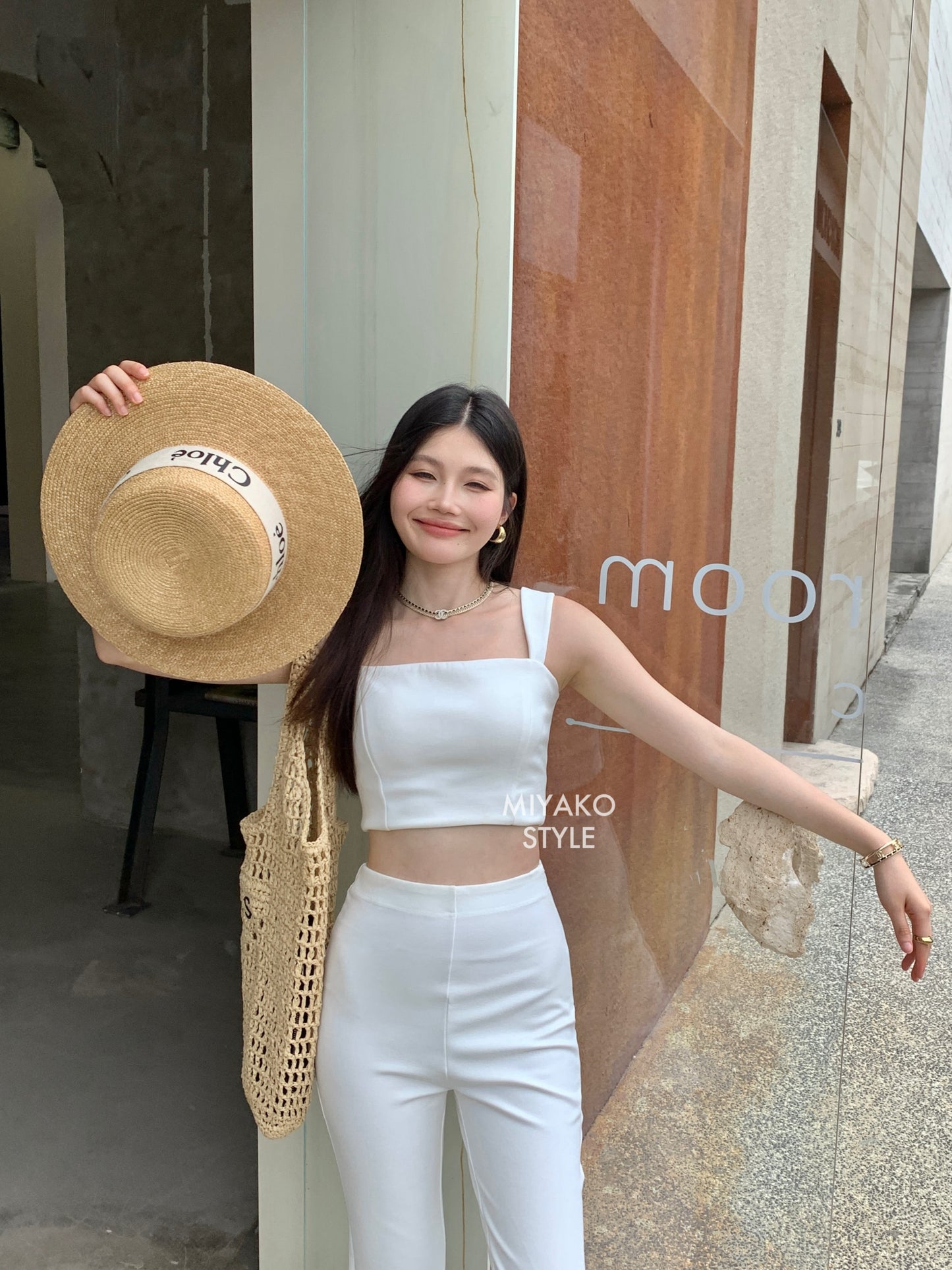 The New Premium Bra Crop Top in White