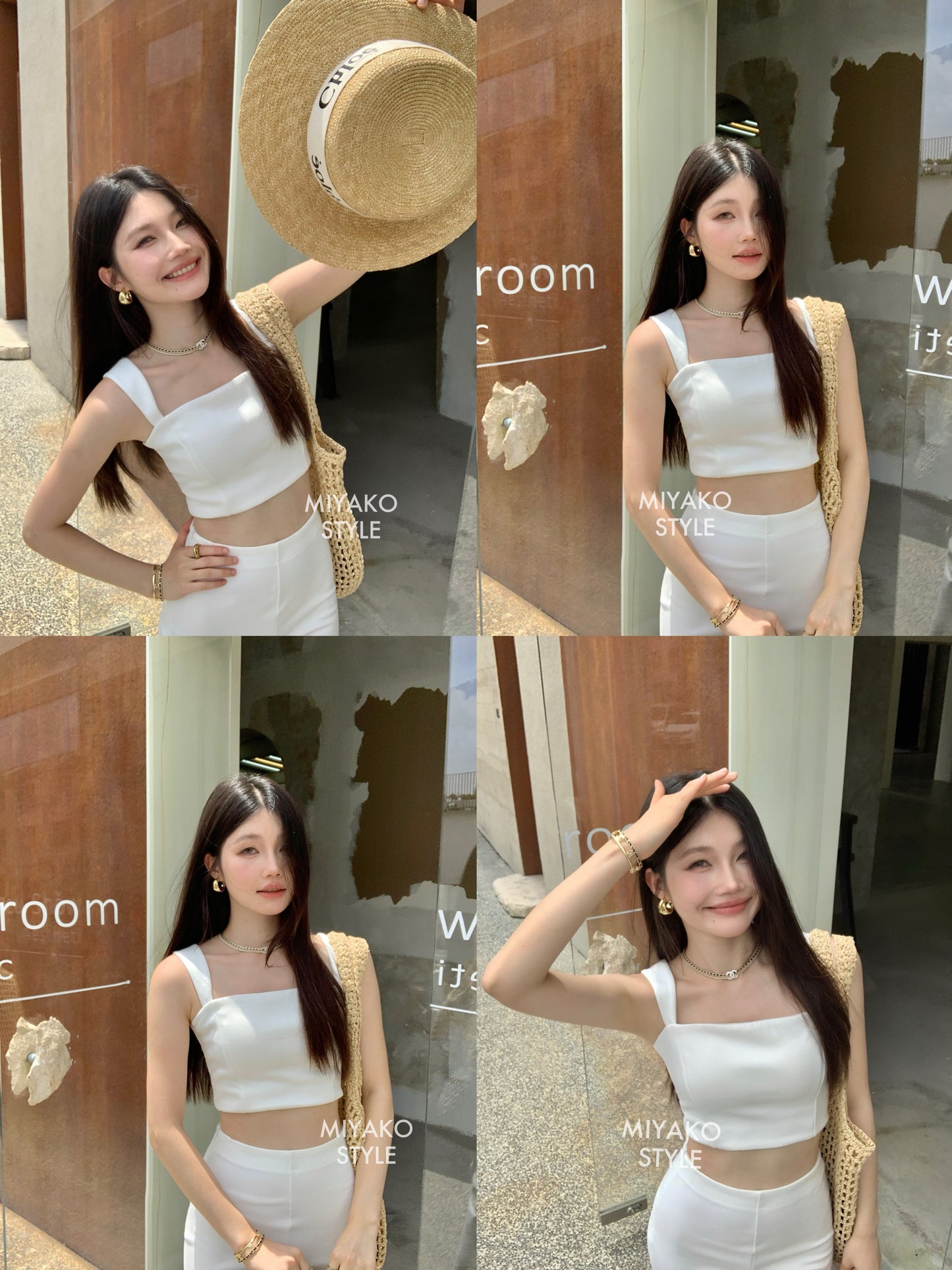 The New Premium Bra Crop Top in White