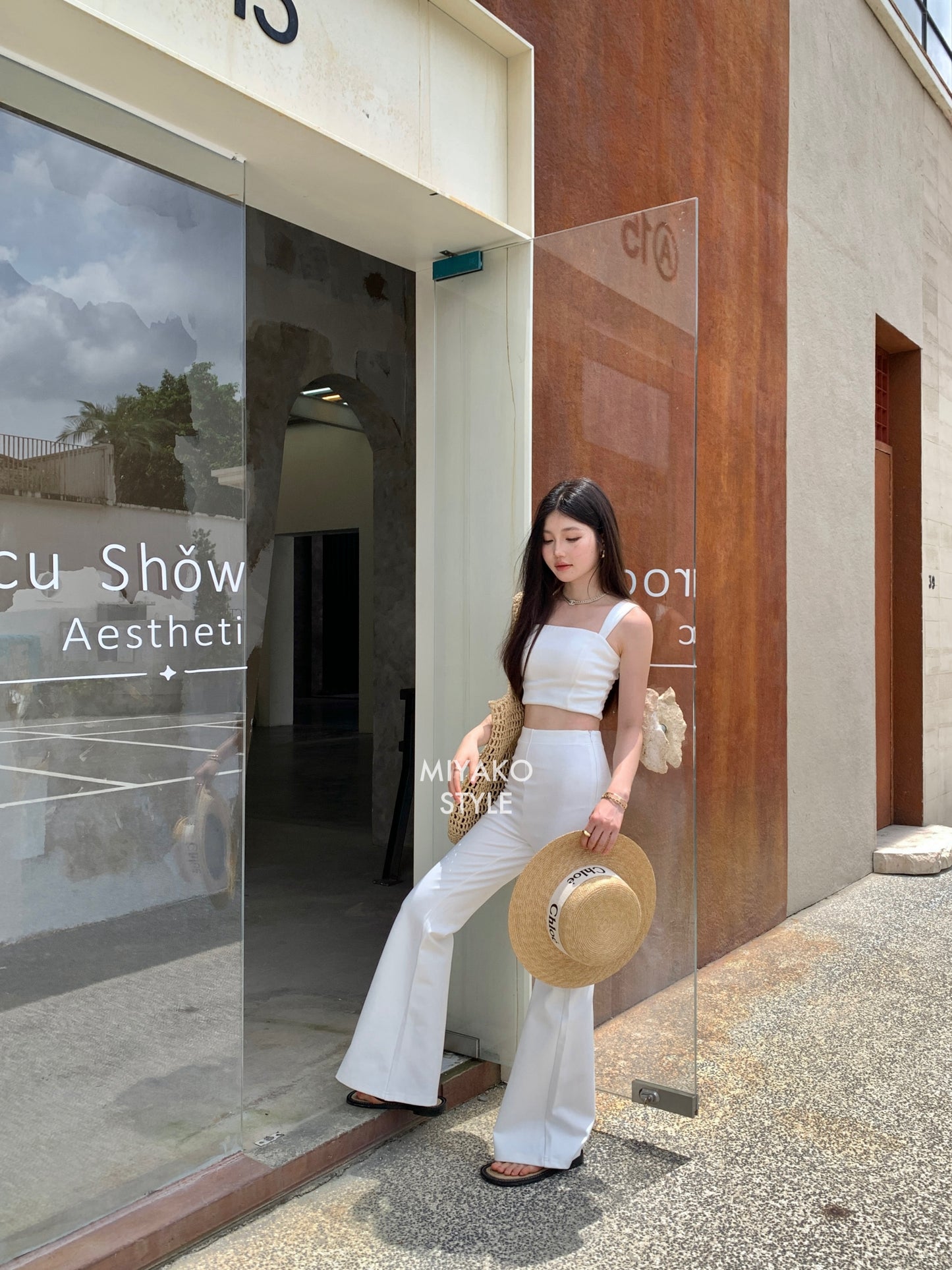 The New Premium Bra Crop Top in White