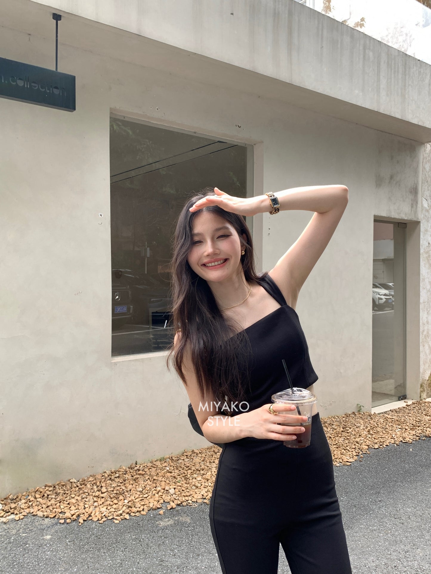 The New Premium Bra Crop Top in Black