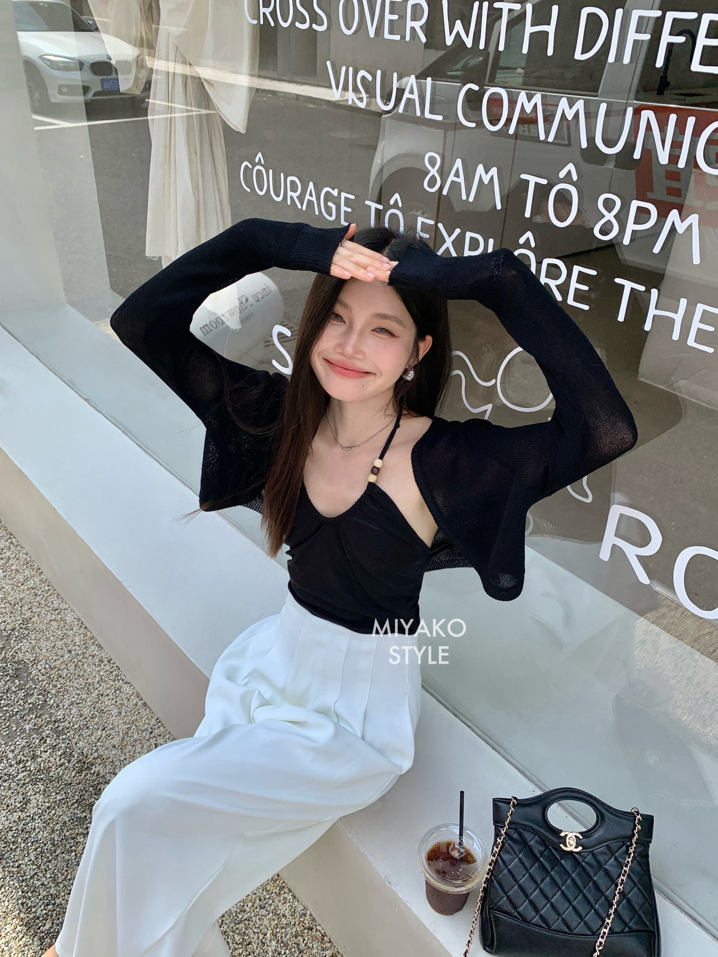 (DEFECT) Adele High Waist Long Pants