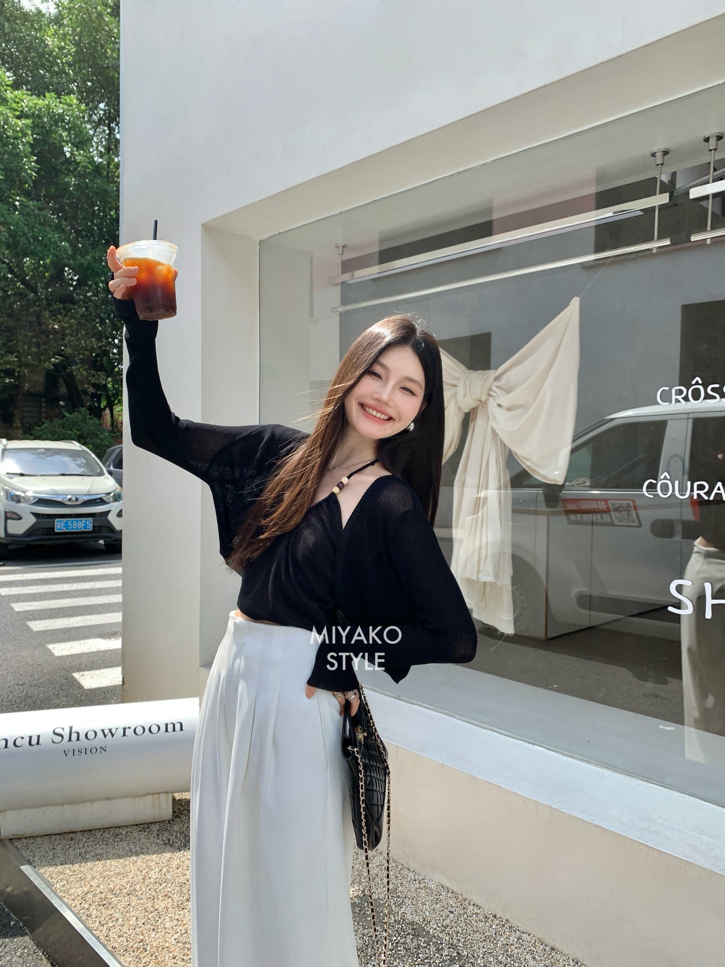 (DEFECT) Adele High Waist Long Pants