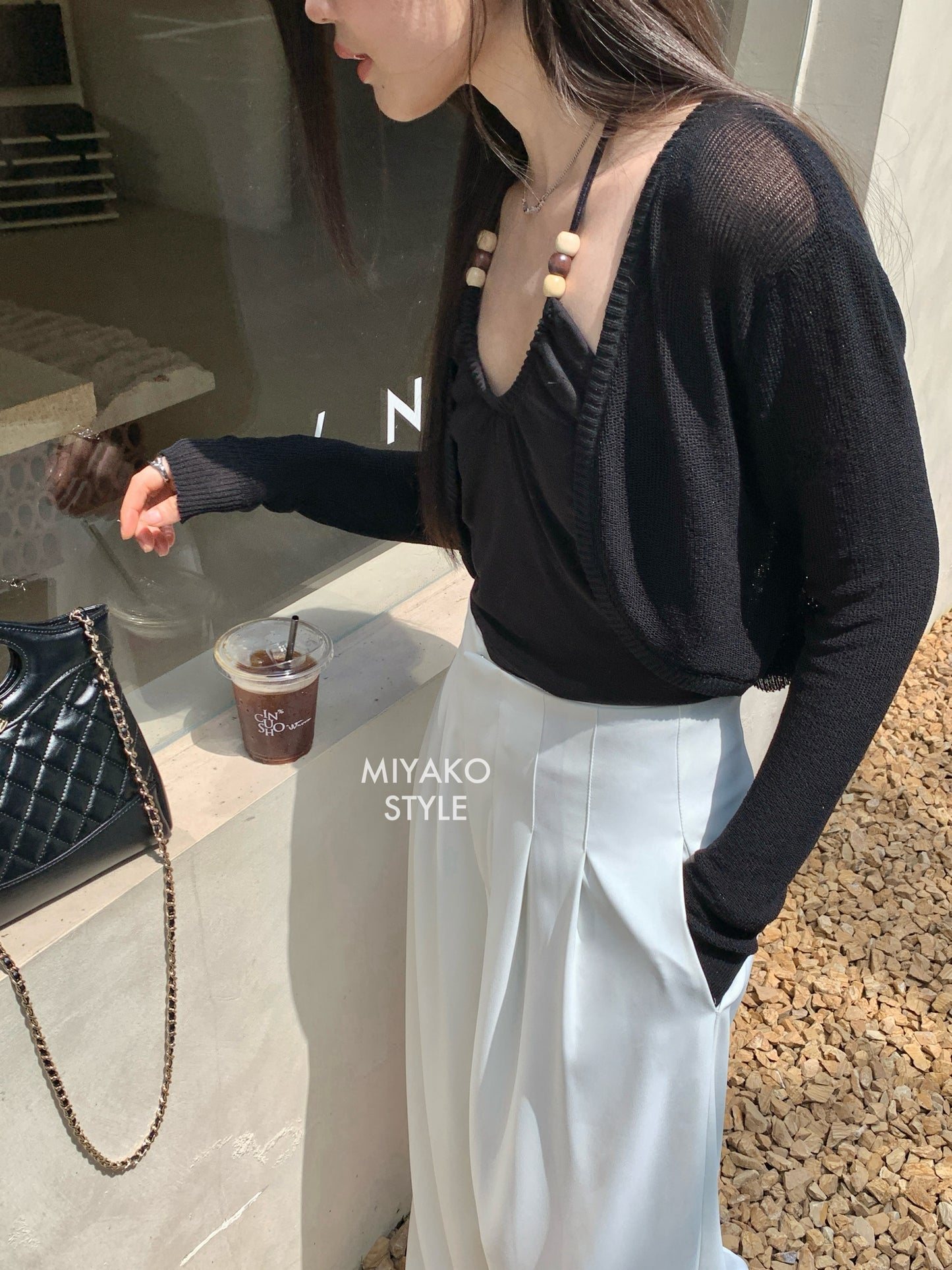 (DEFECT) Adele High Waist Long Pants