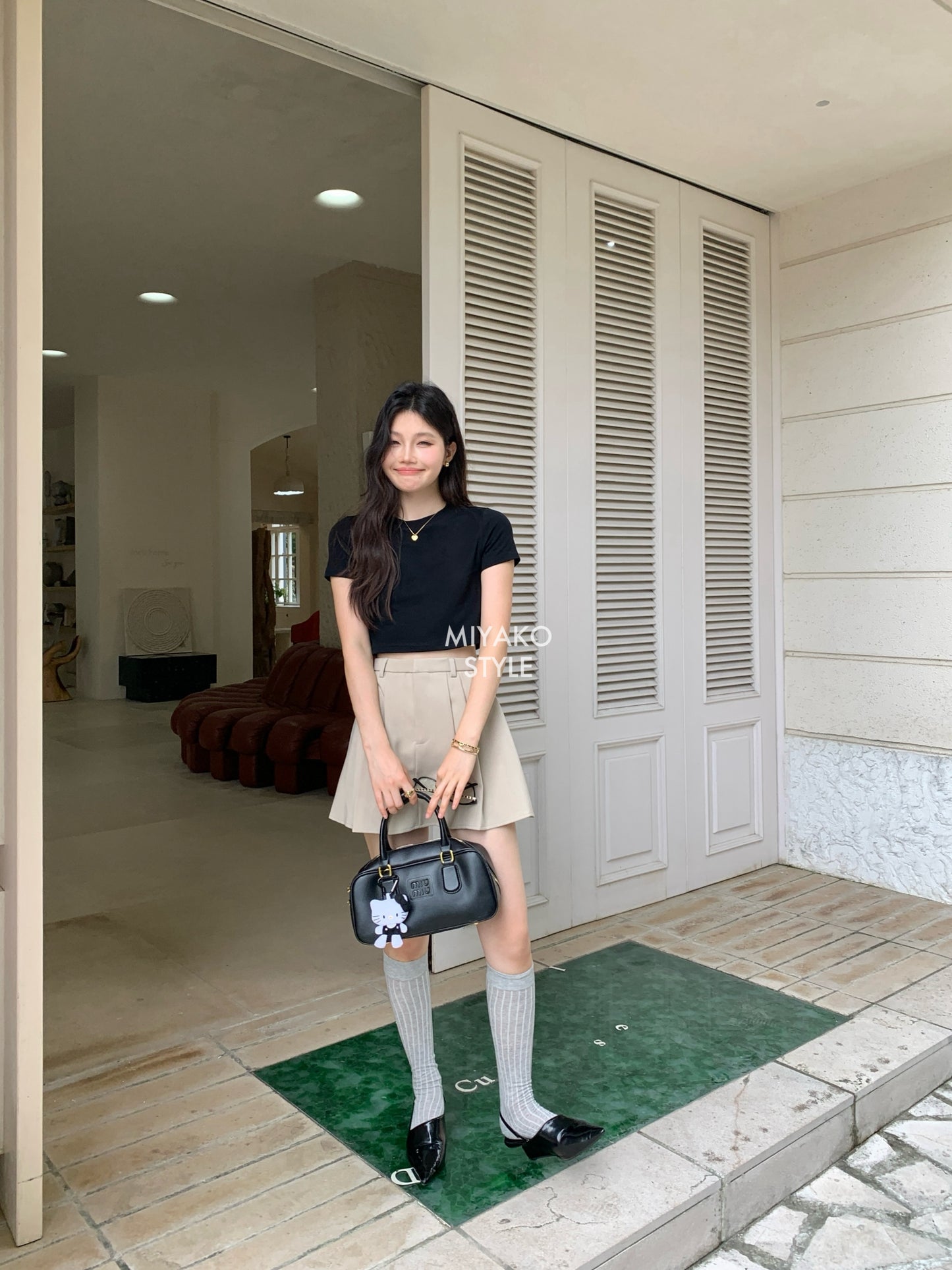 Aurora tennis skirt in Khaki