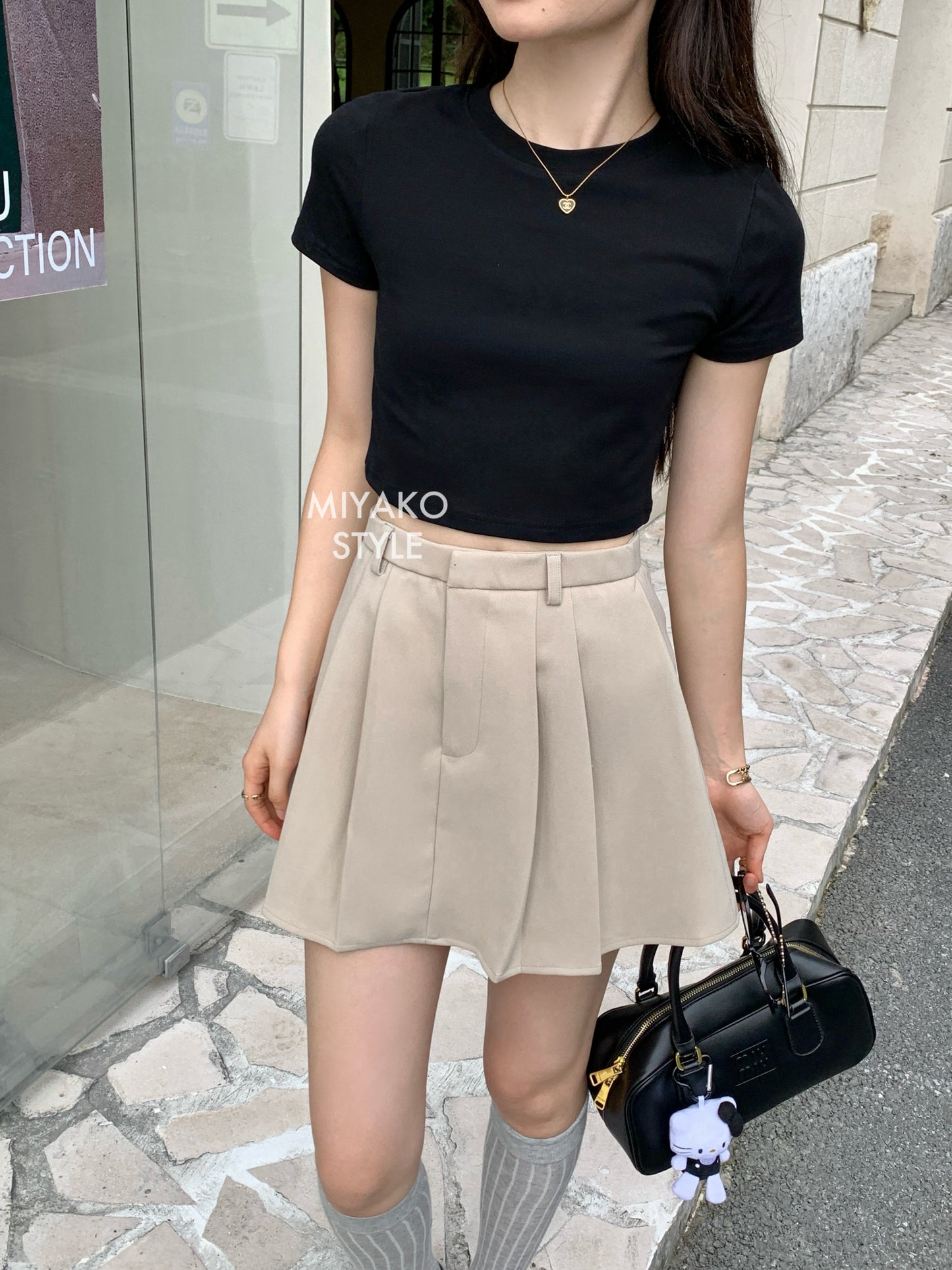 Aurora tennis skirt in Khaki