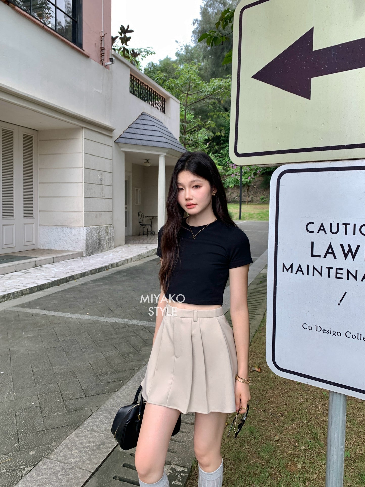 Aurora tennis skirt in Khaki
