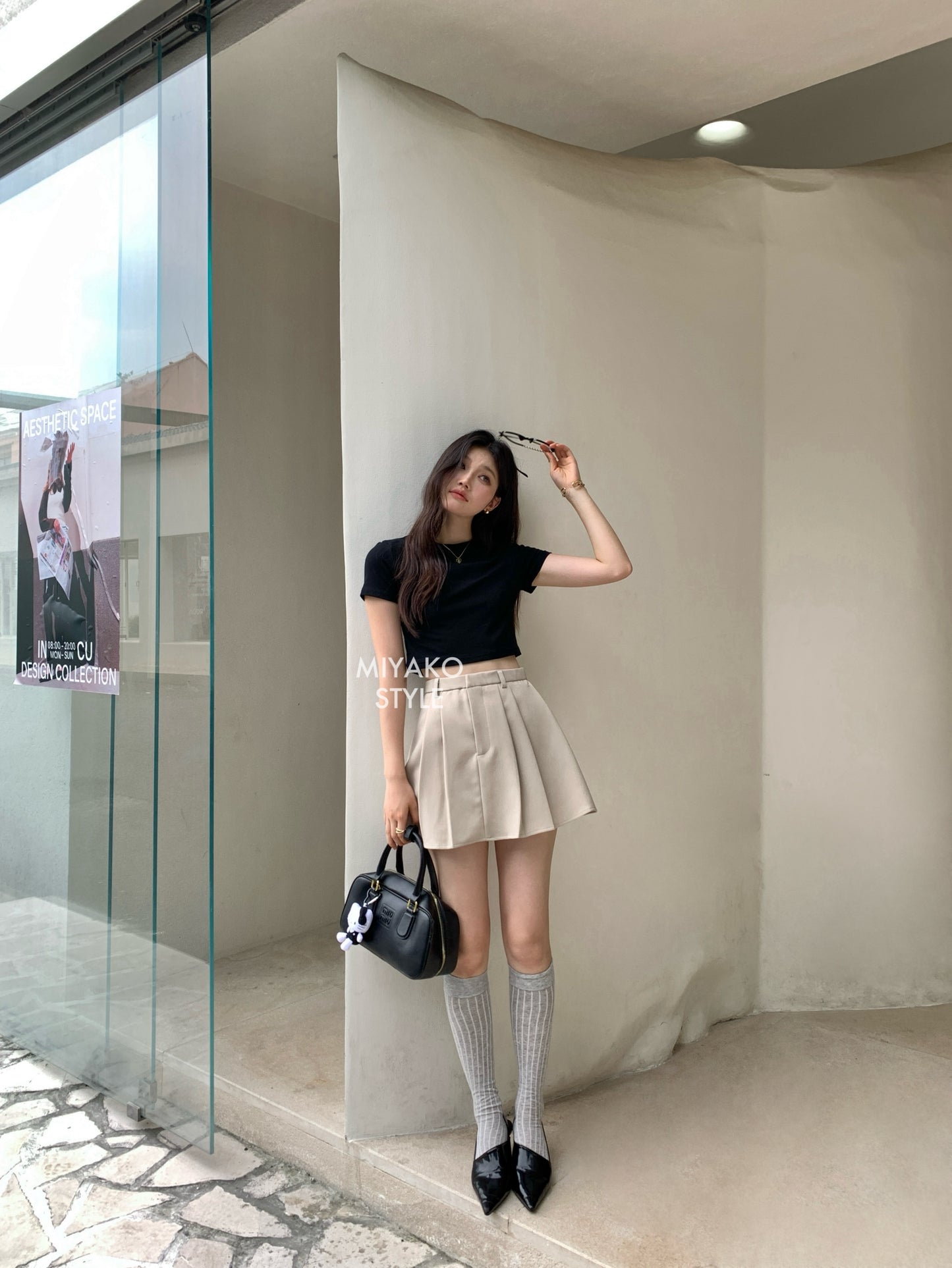 Aurora tennis skirt in Khaki