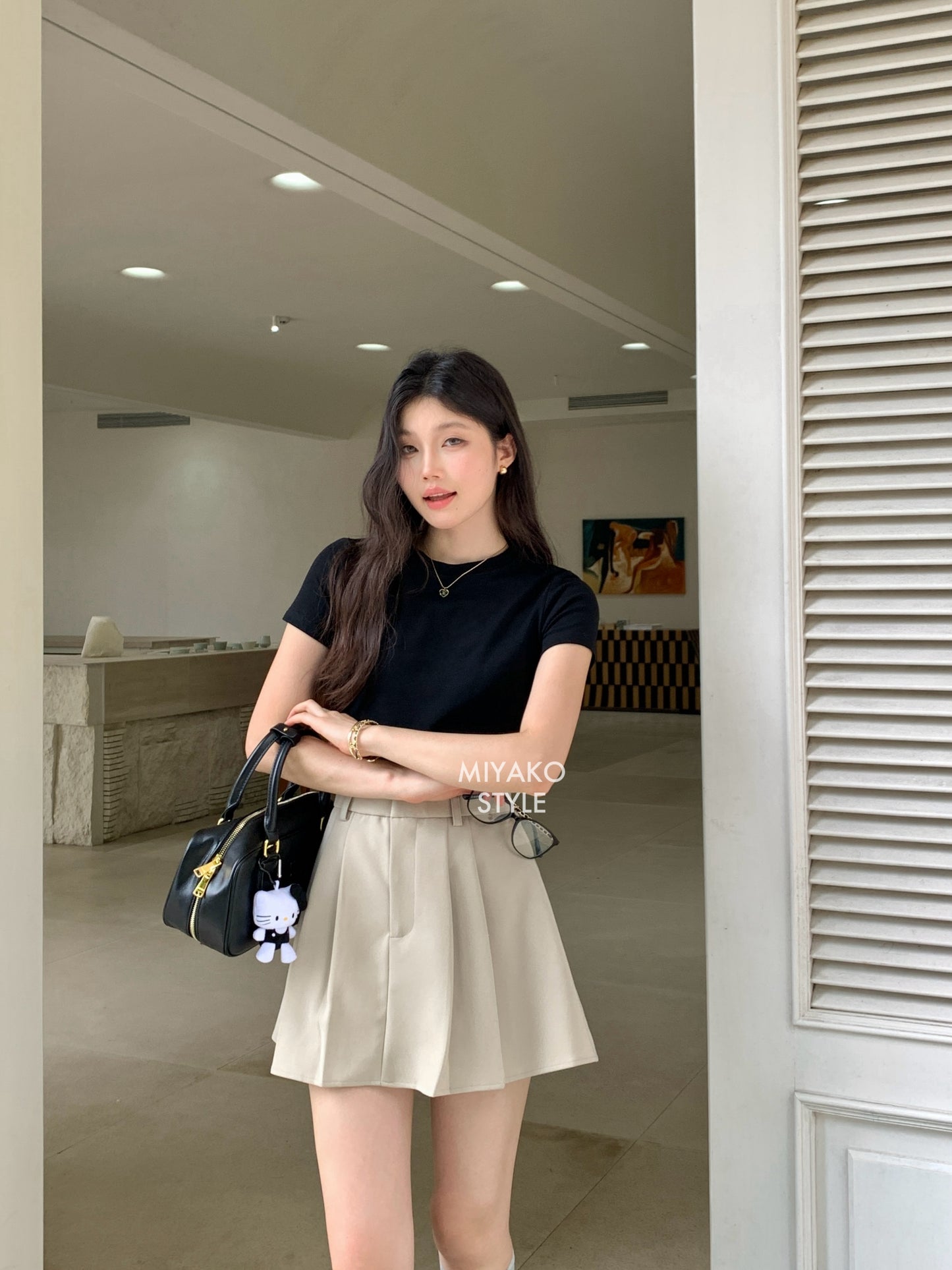 Aurora tennis skirt in Khaki