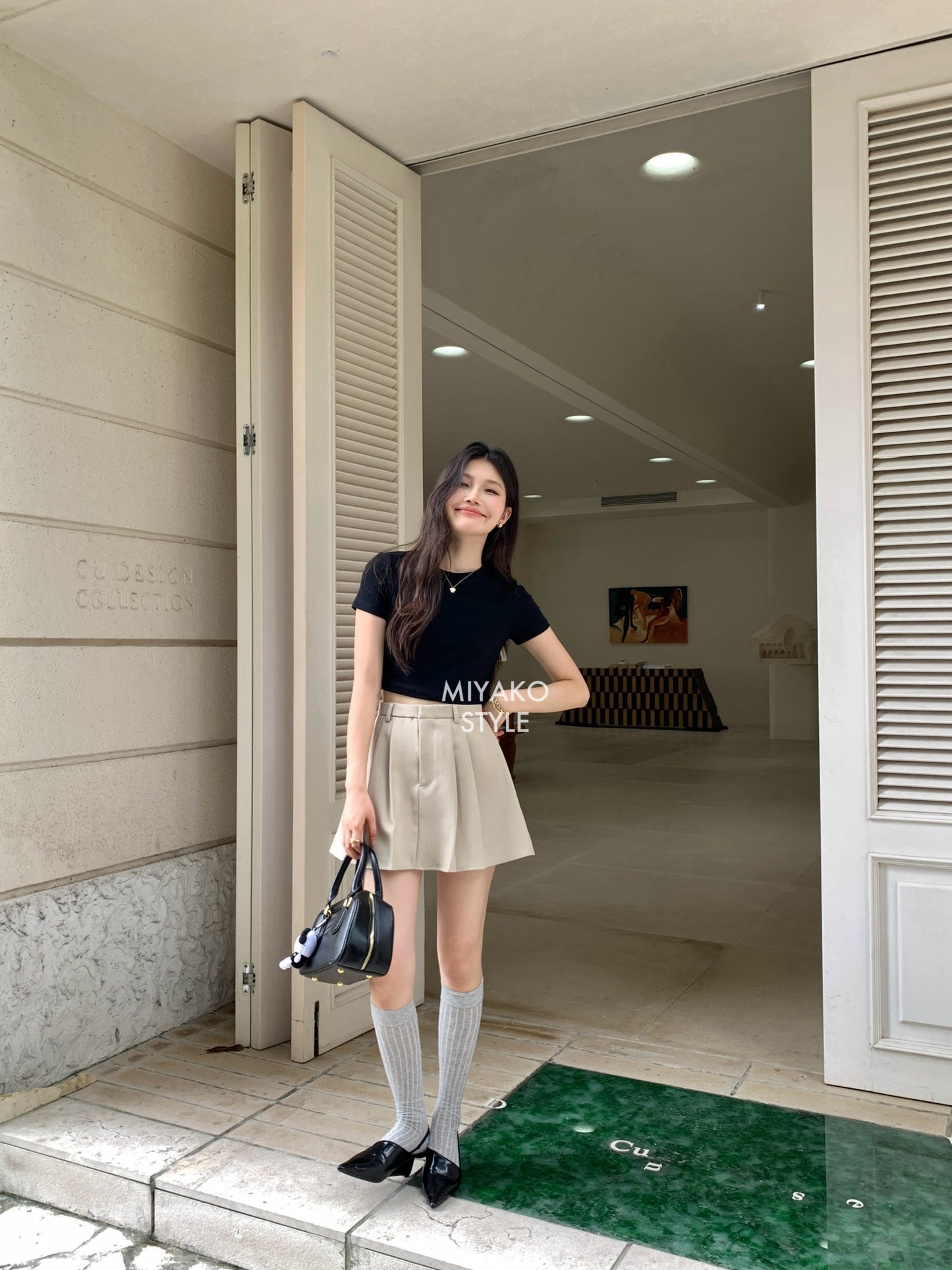 Aurora tennis skirt in Khaki
