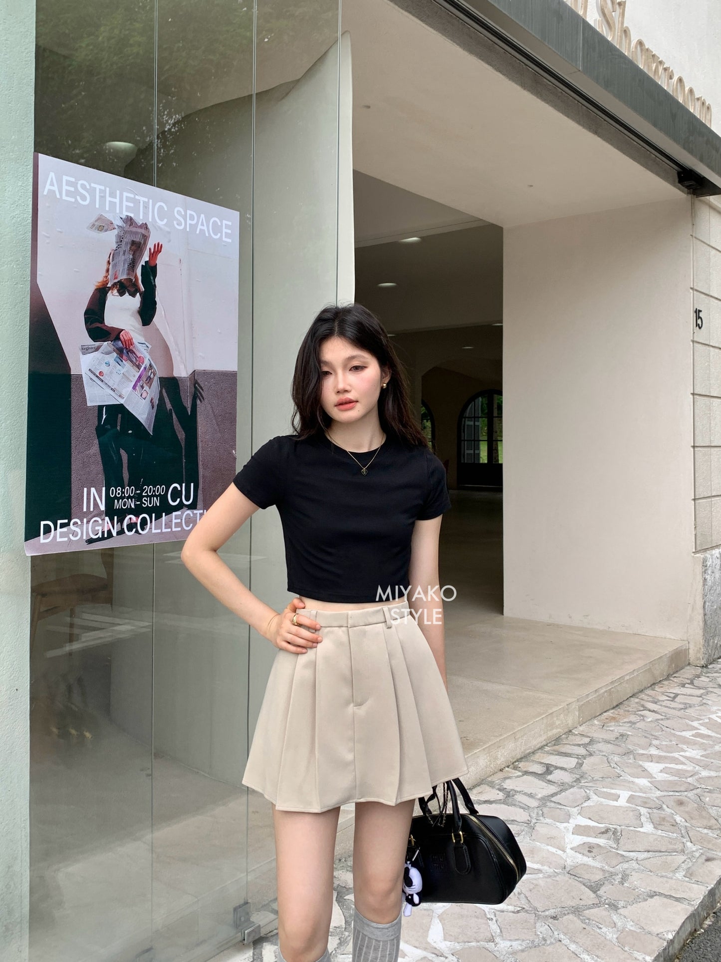 Aurora tennis skirt in Khaki