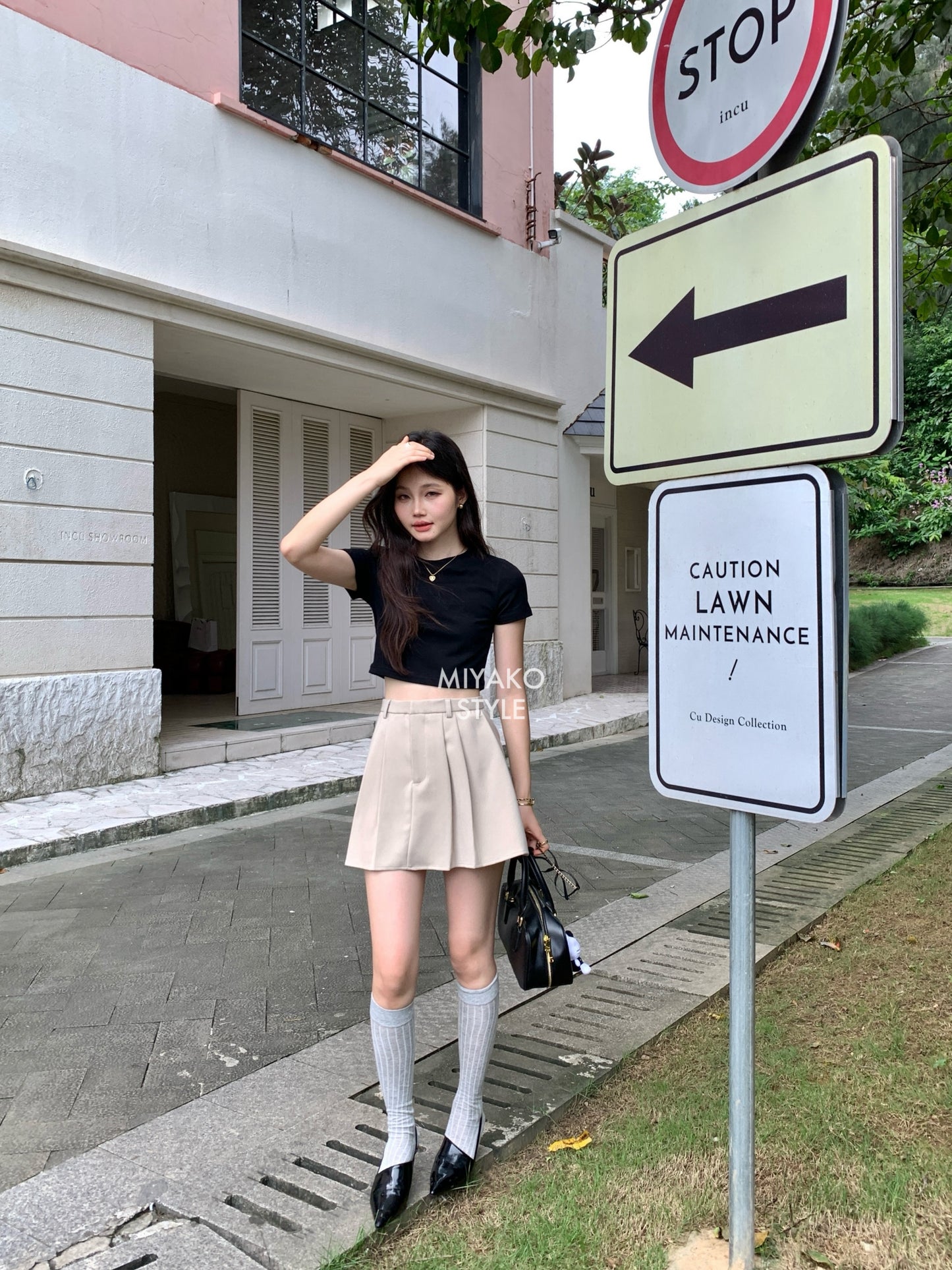Aurora tennis skirt in Khaki