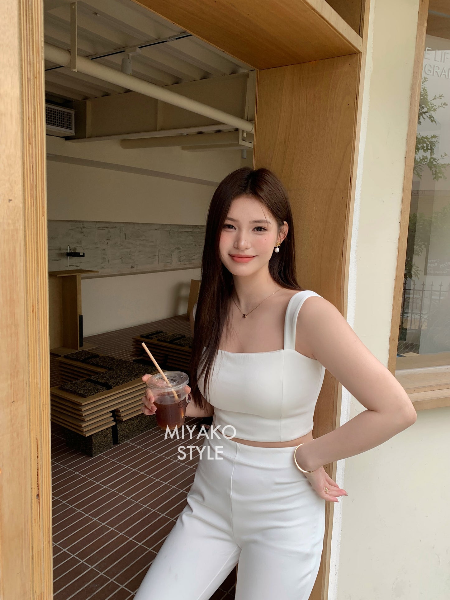 The New Premium Bra Crop Top in White