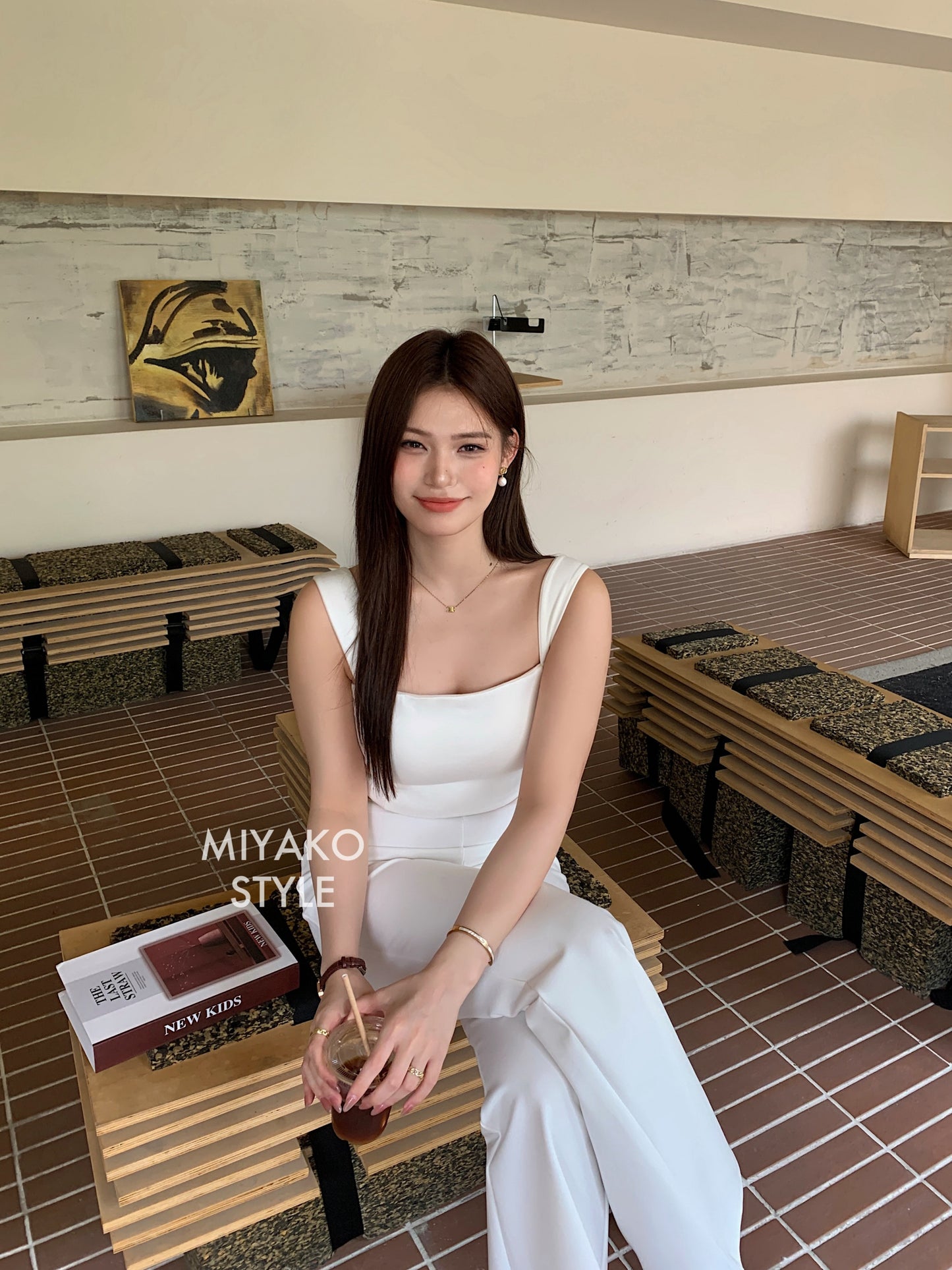 The New Premium Bra Crop Top in White