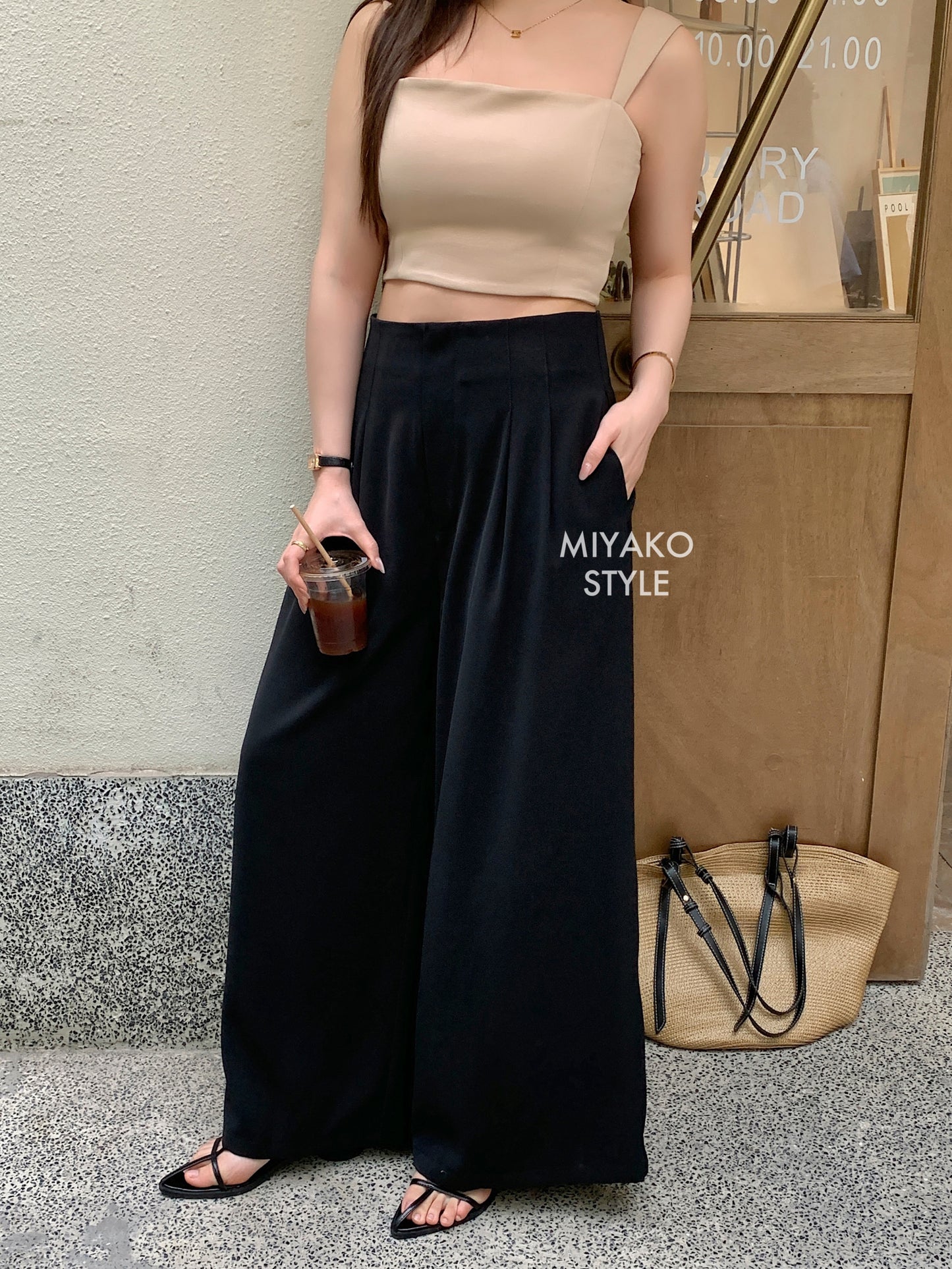 The New Premium Bra Crop Top in Khaki