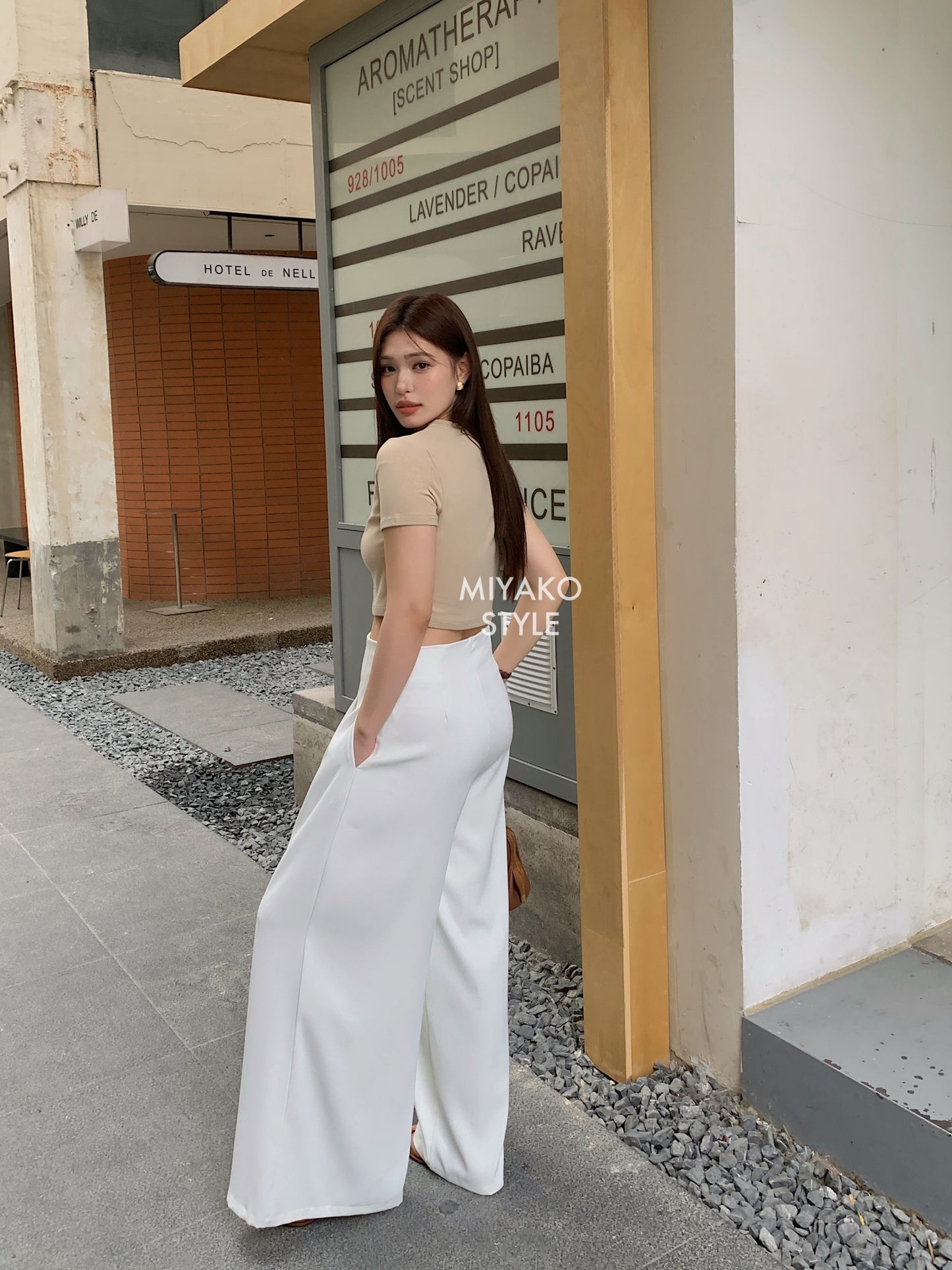 (DEFECT) Adele High Waist Long Pants
