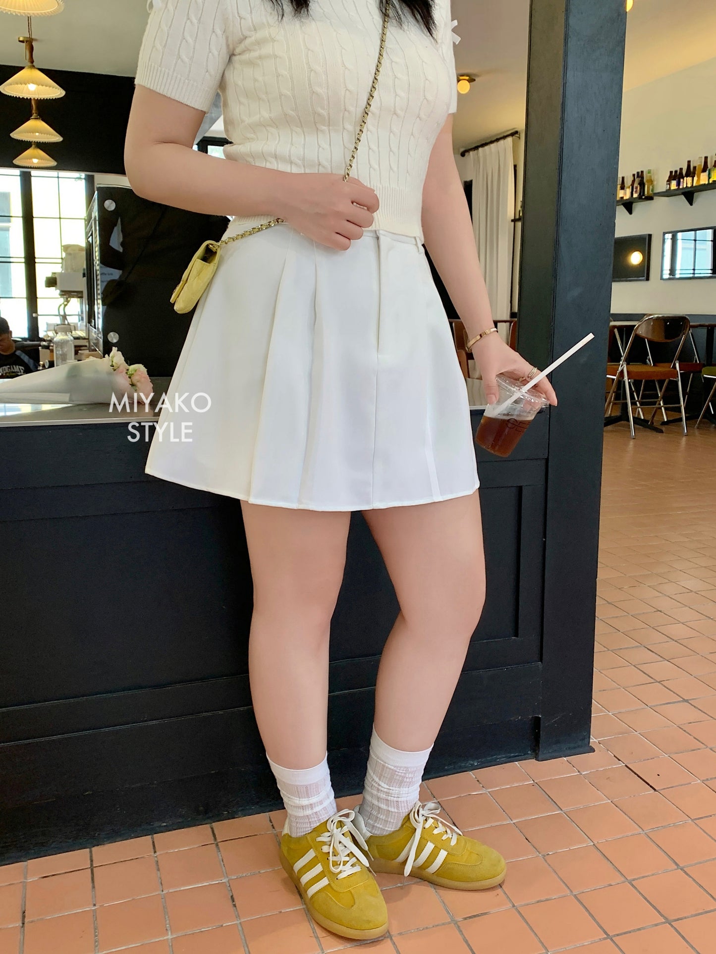 Aurora tennis skirt in White