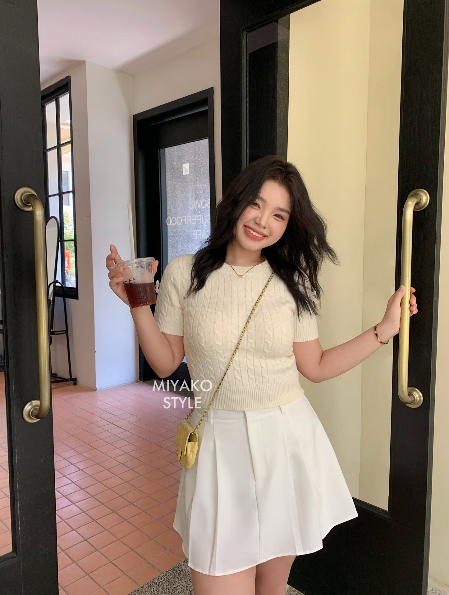 Aurora tennis skirt in White