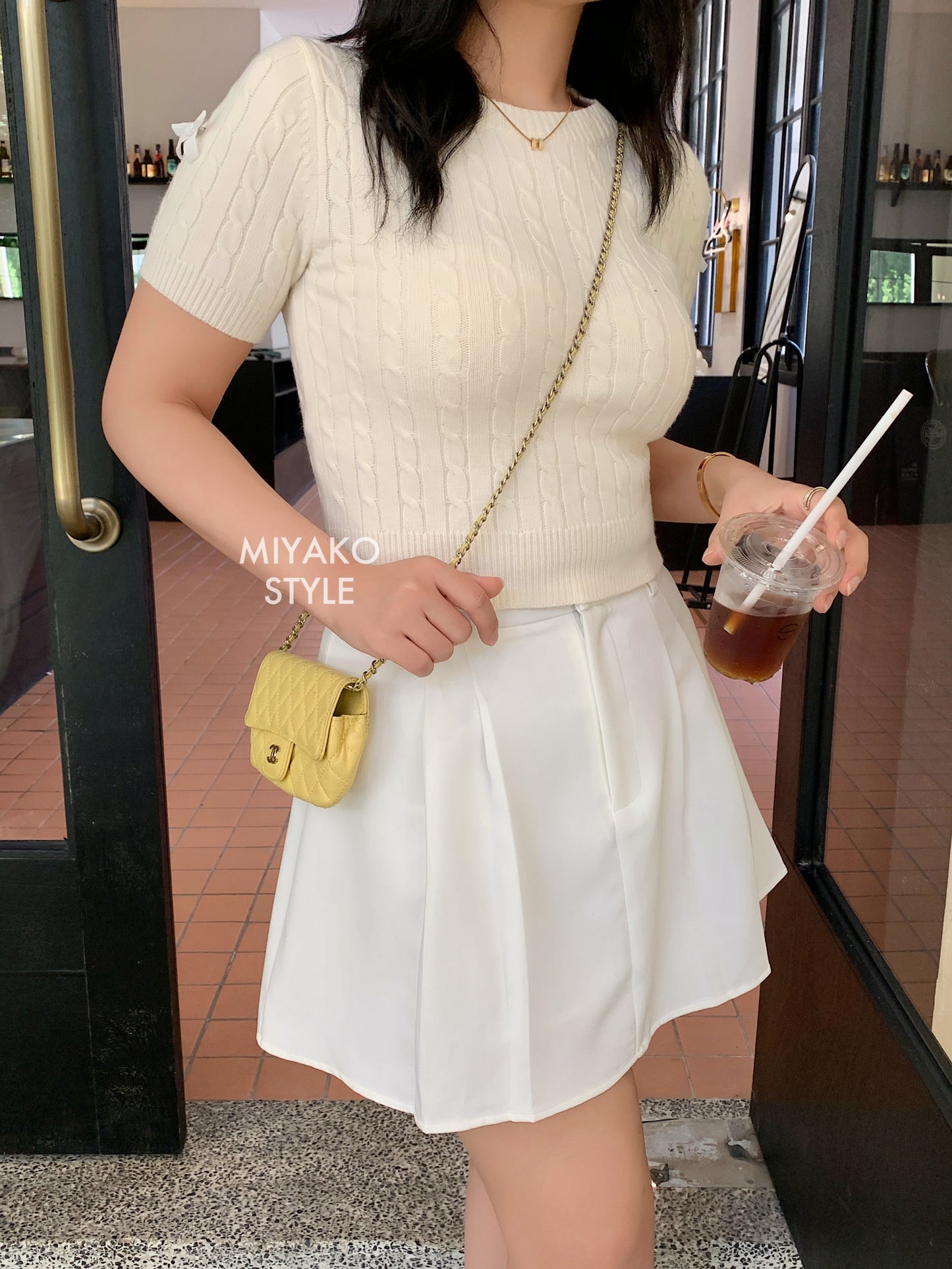 Aurora tennis skirt in White