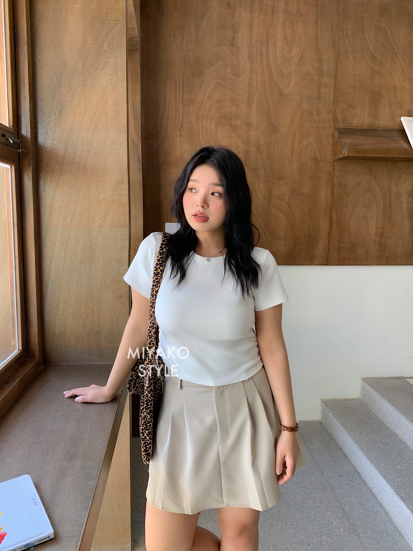 Aurora tennis skirt in Khaki