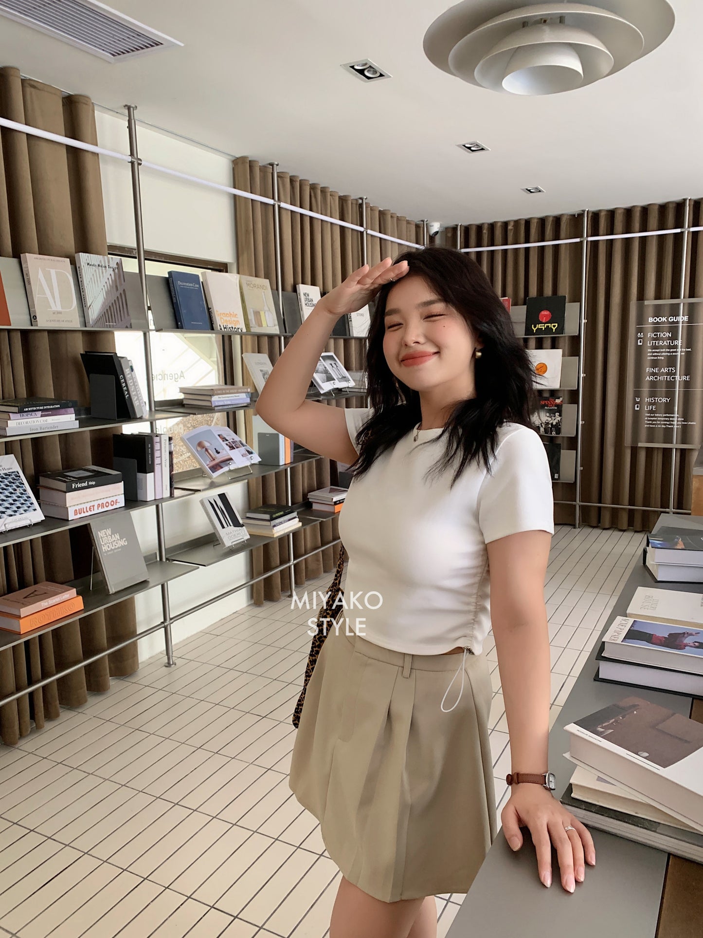 Aurora tennis skirt in Khaki