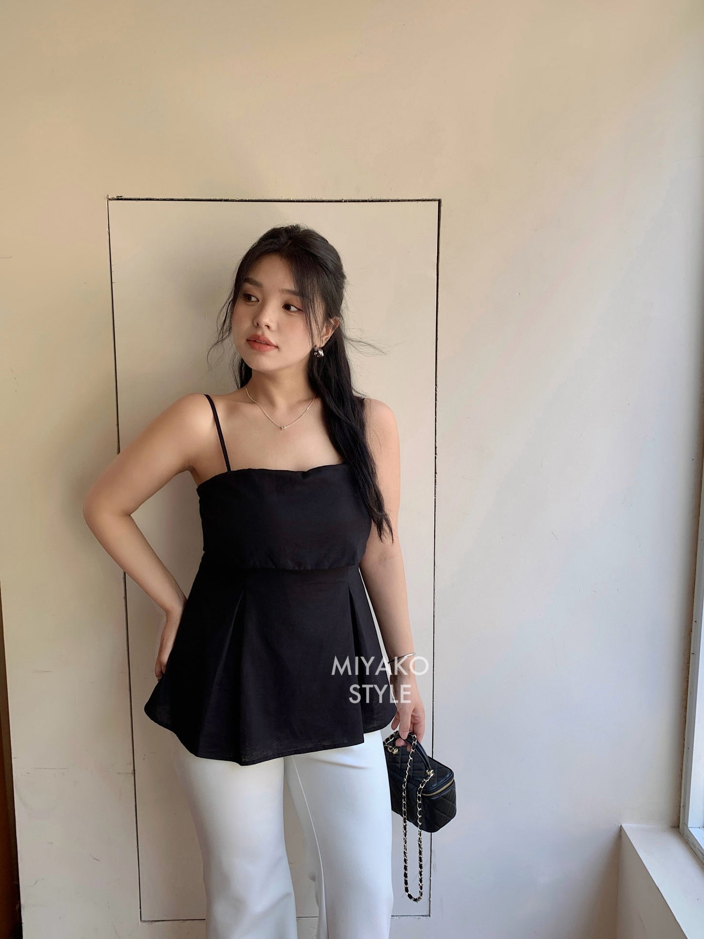 Venus High Waist Flared Pants in White