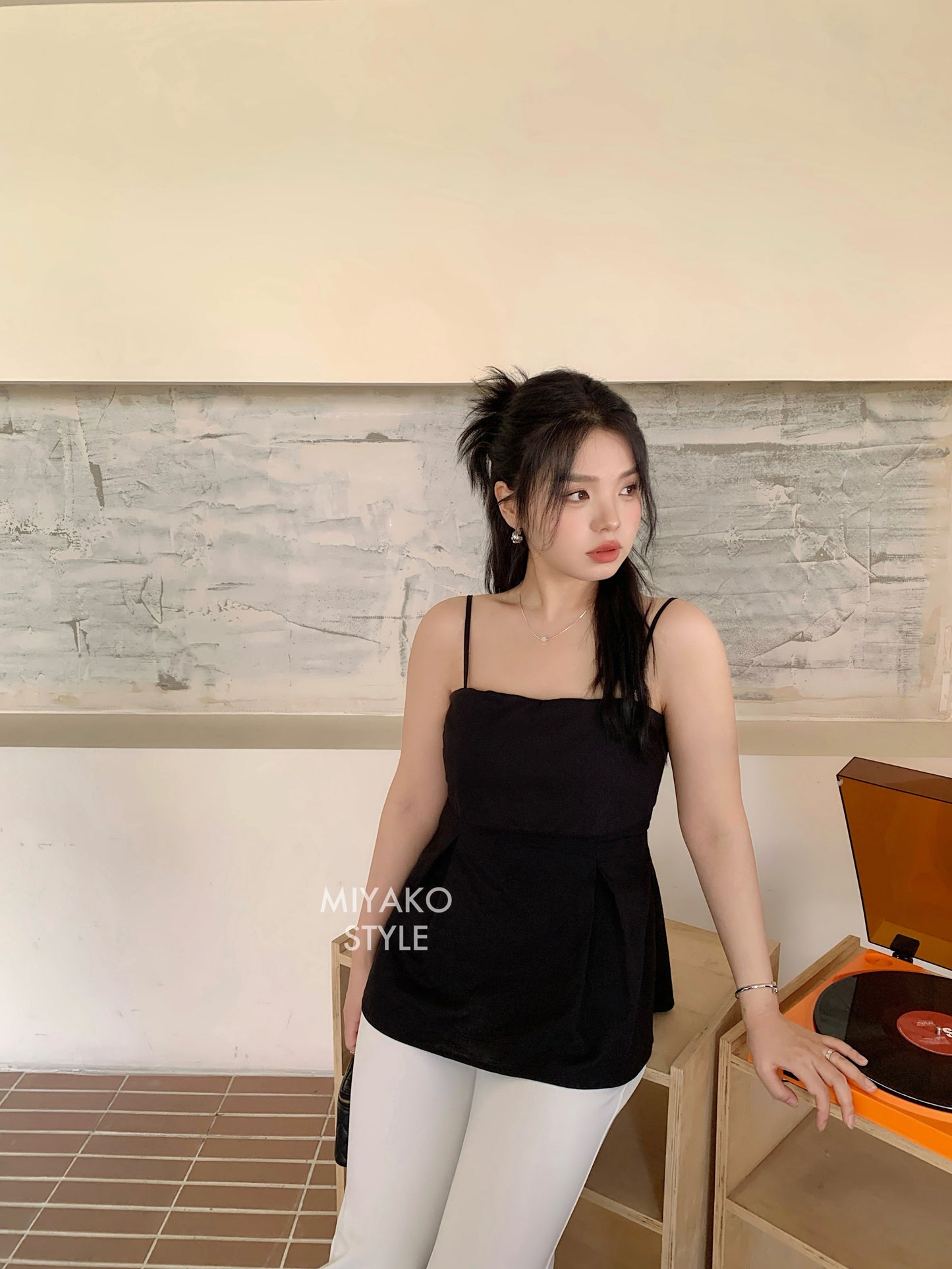 Venus High Waist Flared Pants in White