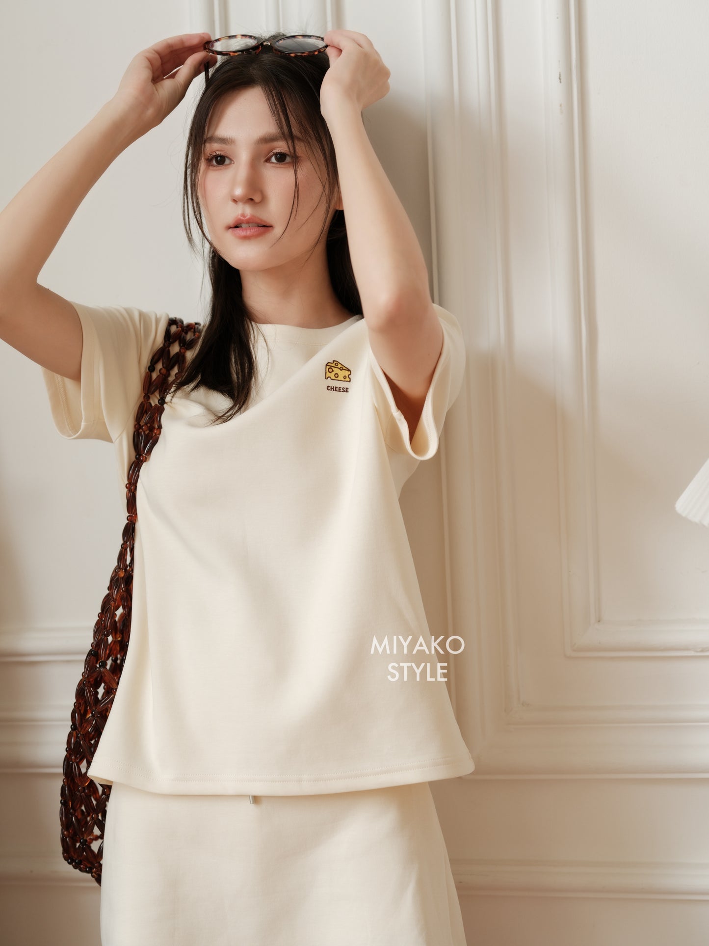 Cheese T shirt in Yellow 黃色T恤