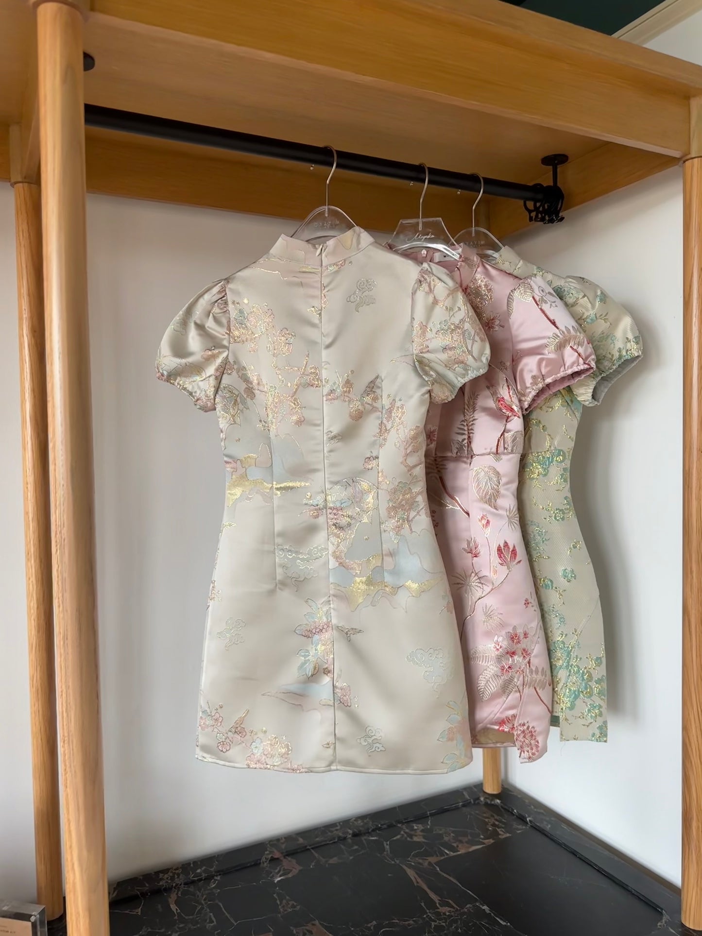 Chic Cheongsam Dress in Pink