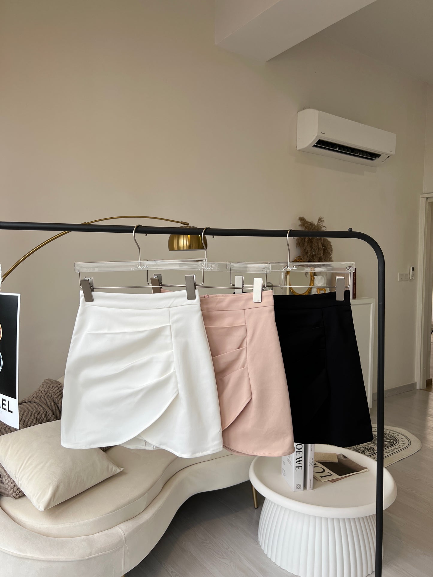 Florence Mini Skirt in Almond