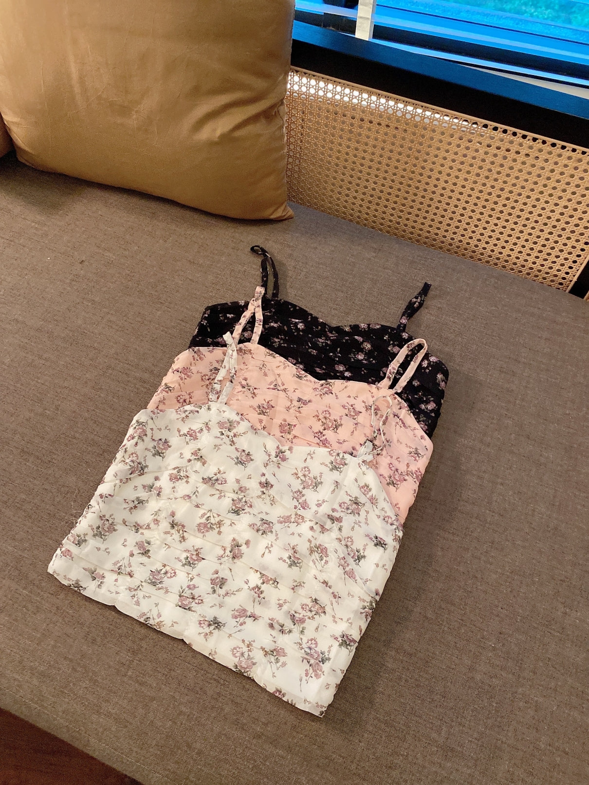 Rosie Floral cami top in pink