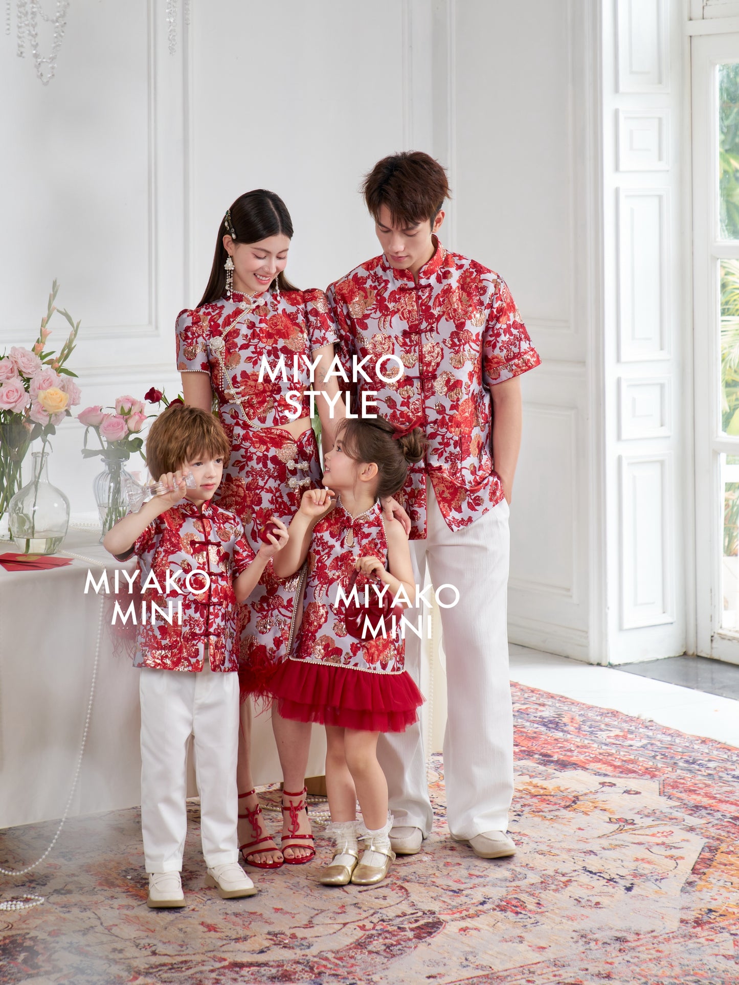 【春风得亿】Millions Premium Boy Suit in Red 红色小男孩唐装