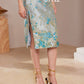 【一枝独秀】Unique Premium Midi Cheongsam Padded & Detachable Dress 女装连身裙