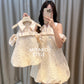 【情意绵绵】Romantic Premium Detachable Sleeve Bubble Girl Dress 小女孩连身裙
