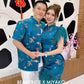 【孔雀开屏】Feather Cheongsam Men Suit in Blue 孔雀蓝男唐装