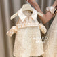【情意绵绵】Romantic Premium Detachable Sleeve Bubble Girl Dress 小女孩连身裙