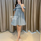 Denim Premium Detachable Sleeve Women Dress
