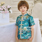 【名门望族】Noble Premium Boy Suit Cheongsam in Peacock Blue 孔雀蓝小男孩唐装