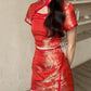 【龍華富貴】 Royal Cheongsam mini skirt in red 红运当头 (裙子only)