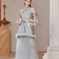 【万事如亿】Billionaire Detachable Sleeve Halter Dress in Sea Blue 绿蓝色女装挂脖连身裙