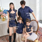 【人气女团】Jenlisa Premium Cheongsam Top in Golden Navy 深蓝色女装上衣
