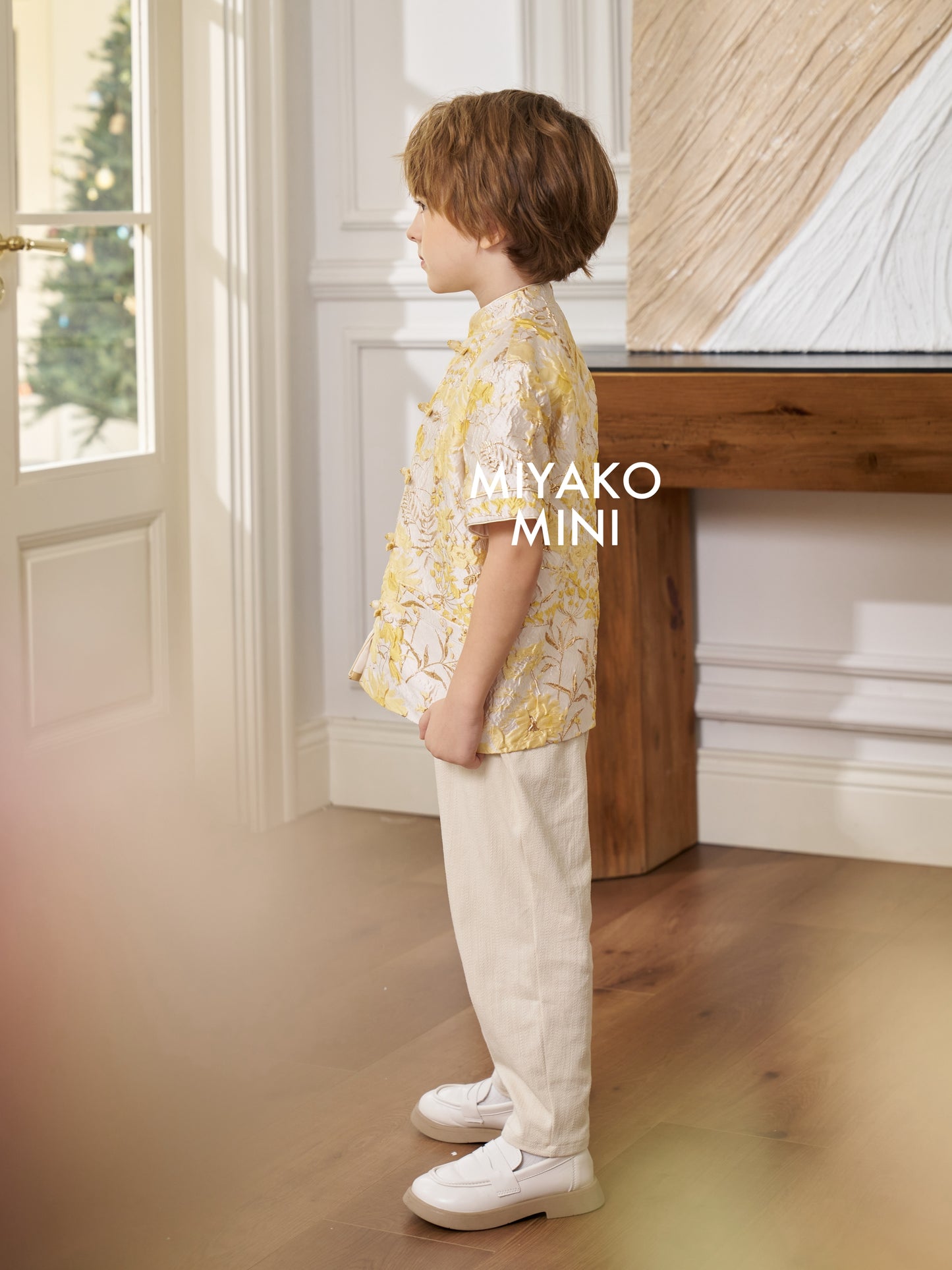 【情有独钟】Love Premium Boy Suit in Light Yellow 浅黄色小男孩唐装