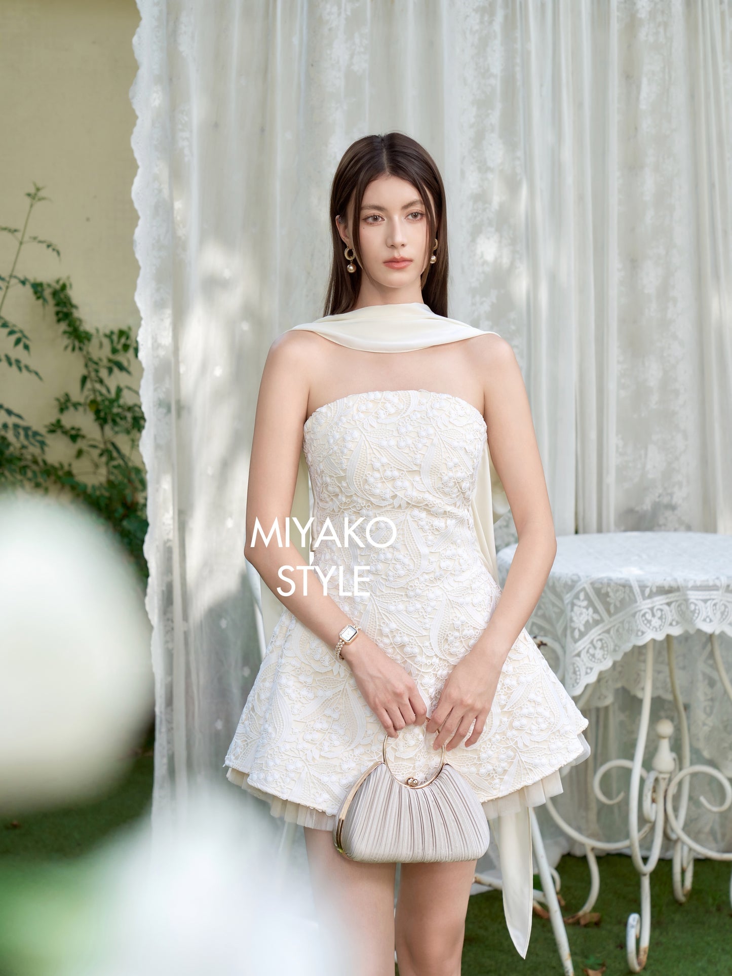 【白月光】Moonlit Luxe Elegance 3in1 Padded Dress