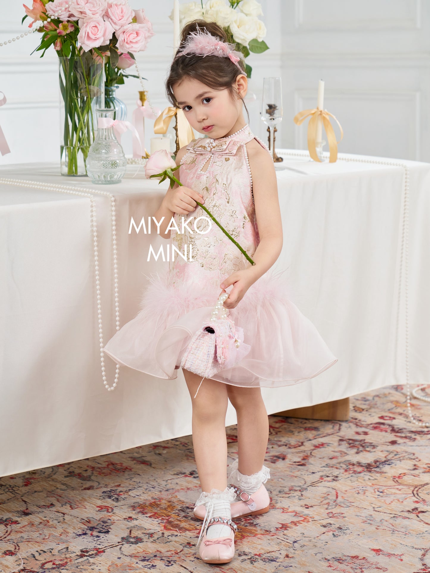 【国色天香】Charming Premium Fur Girl Dress 小女孩连身裙