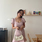 Audrey Ruffle Mini Skirt in Pink