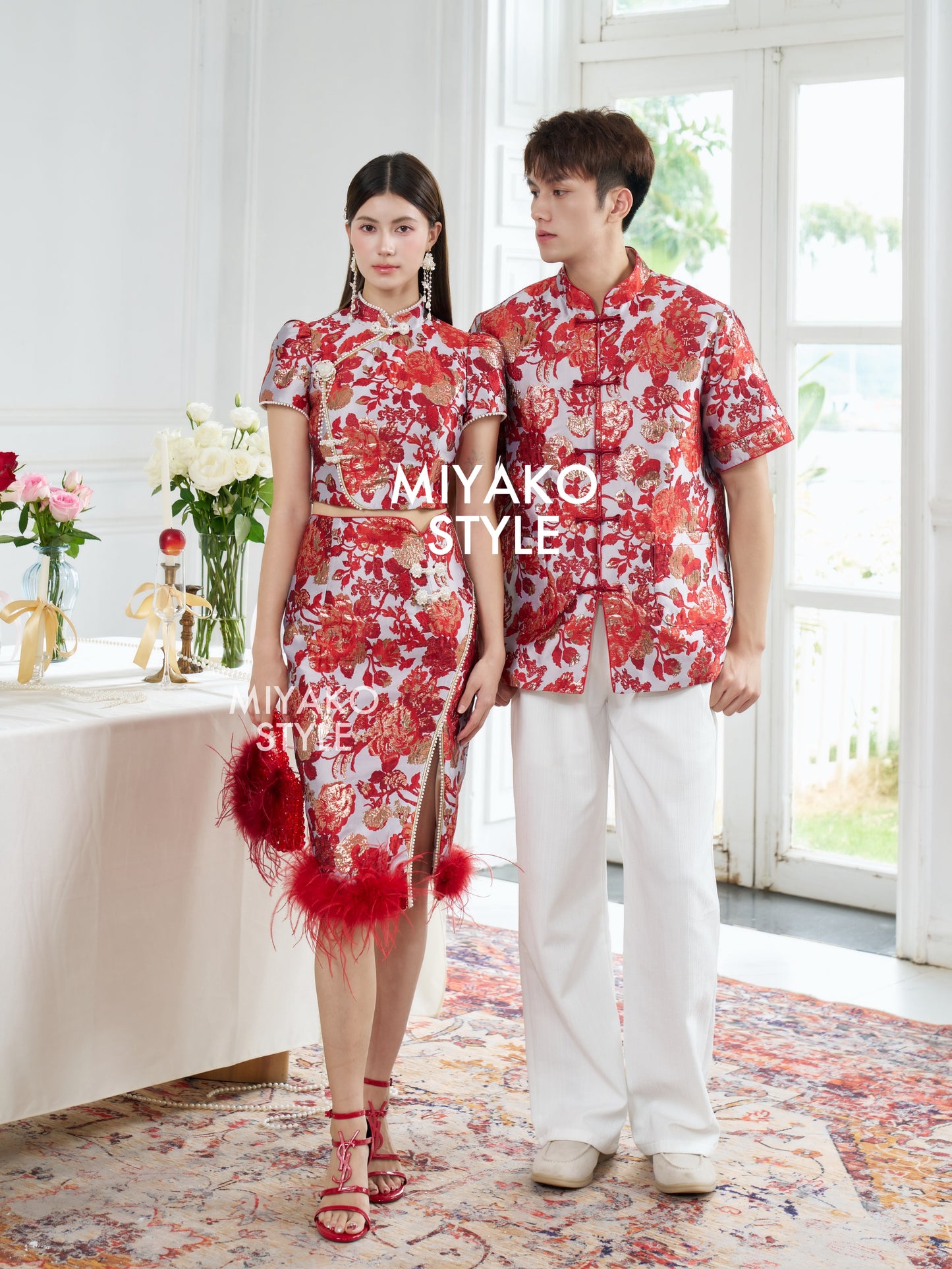 【春风得亿】Millions Premium Midi Skirt in Red 红色女装半身长裙