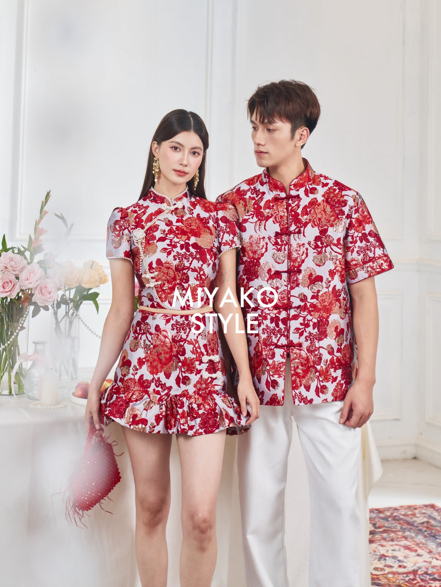 【春风得亿】Millions Premium Ruffle Mini Skirt in Red 红色女装短裙